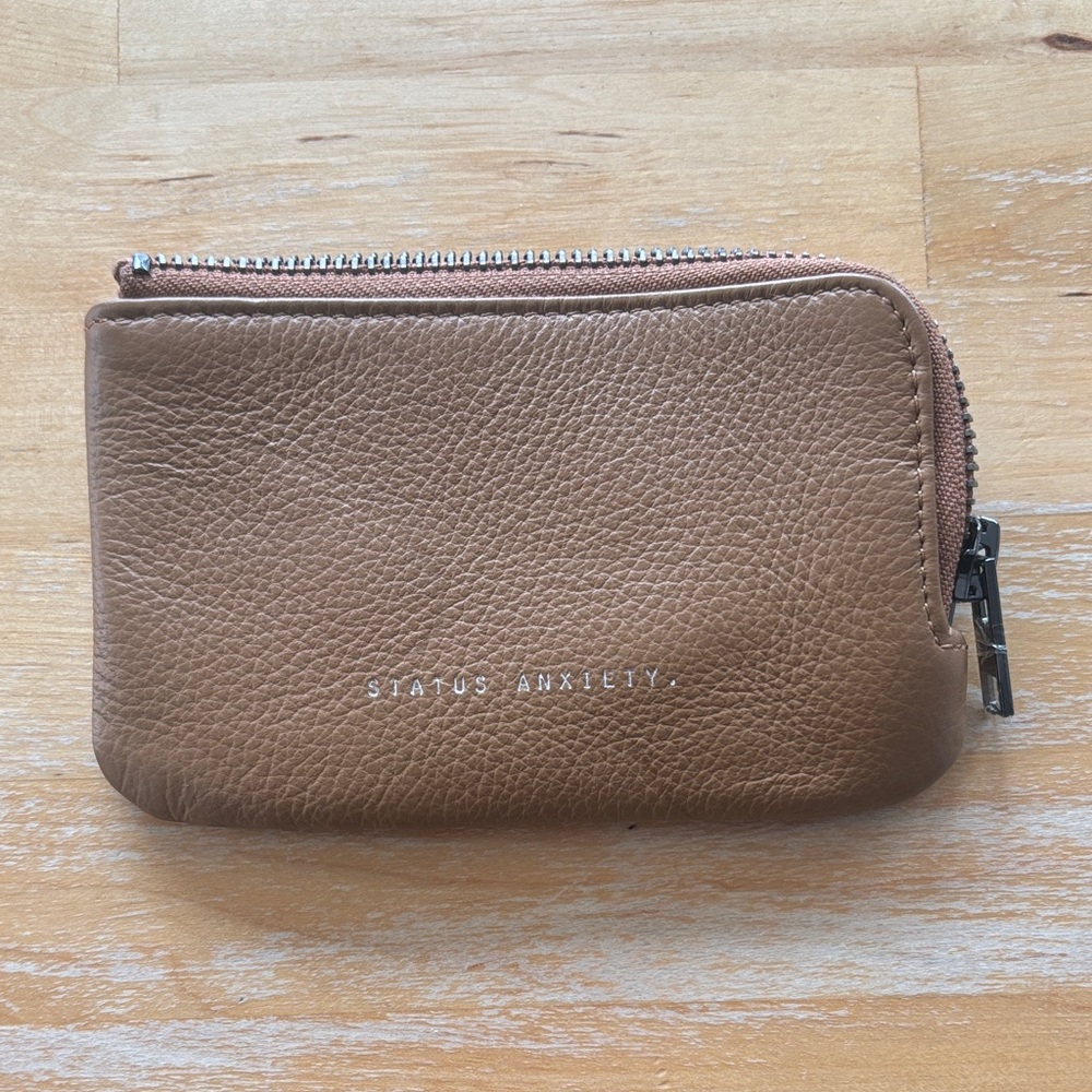 Status Anxiety Tan Leather Pouch